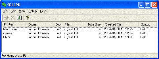 SDI LPD - Fast, easy and inexpensive LPD print server.