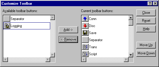 CustomizeStandardToolbar